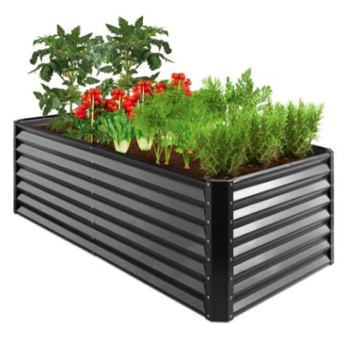 Outdoor Metal Raised Garden Bed, 6x3x2ft - Lot 216