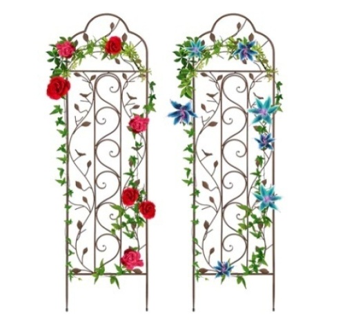 Set of 2 Iron Arched Garden Trellis - Lot 217