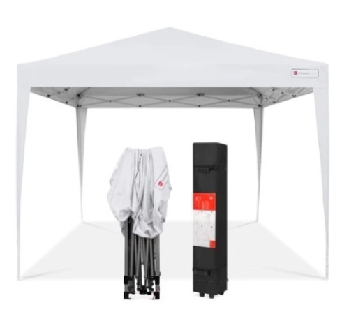 Outdoor Portable Pop Up Canopy Tent w/ Carrying Case, 10x10ft, White - Lot 219