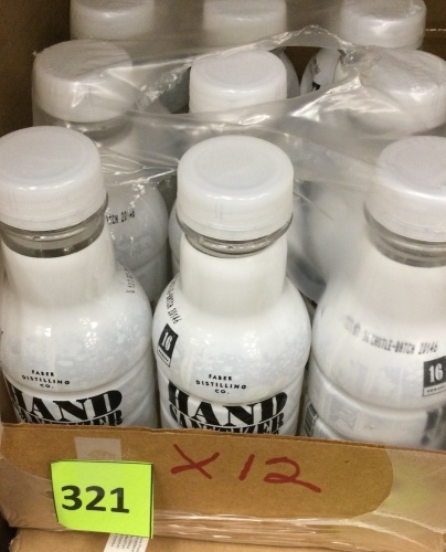 Faber Hand Sanitizer 16oz PET bottles- 12 pack - Lot 321