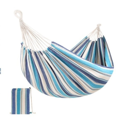 2-Person Brazilian-Style Double Hammock w/ Portable Carrying Bag, Ocean - Lot 324