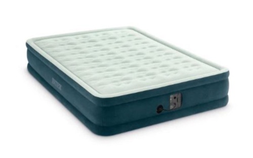 Intex Queen 15" Dura-Beam Dream Lux Airbed Mattress with Built-in Pump - Lot 349
