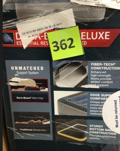 Intex Dura-Beam Deluxe Air Mattress - Lot 362