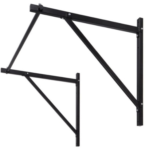 Wall-Mounted Home Gym Fitness Workout Pull-Up Bar/ 330lbs Cap - 50in - Lot 404