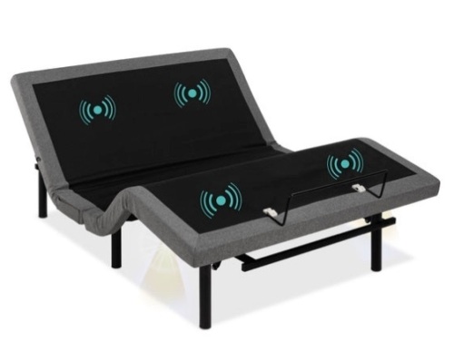 Adjustable Bed Base with Massage, Remote, USB Ports, Queen  - Lot 423
