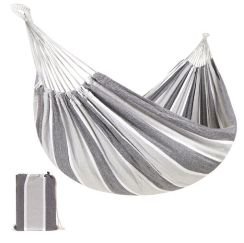 2-Person Brazilian-Style Double Hammock w/ Portable Carrying Bag, Steel - Lot 458