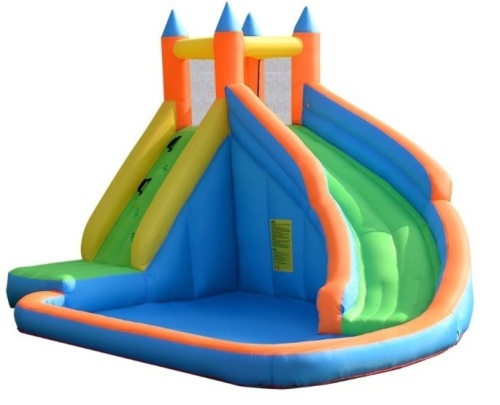 Inflatable Mighty Bounce House Jumper With Water Slide - Lot 550