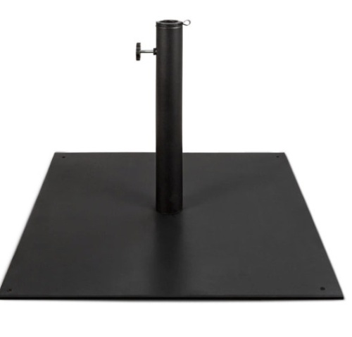 Steel Umbrella Base, Patio Stand w/ Tightening Knob & Anchor Holes - 38.5lb - Lot 594
