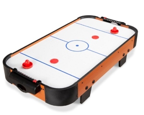 Tabletop Air Hockey Arcade Game Table w/ 2 Pucks, 2 Strikers - 40in  - Lot 657