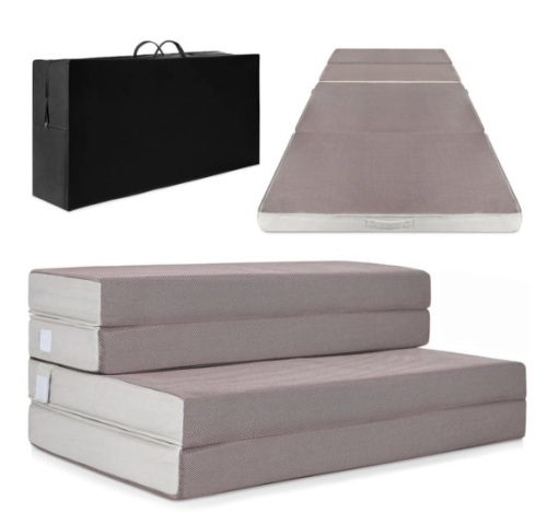 Folding Portable Mattress Topper w/ Plush Foam - 4in - Lot 680