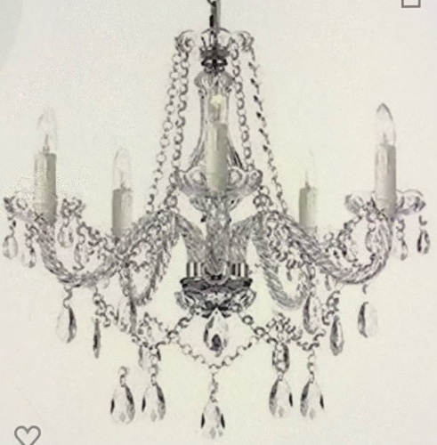 Saint Mossi, Contemporary Elegant, K9 Crystal Glass, Chandelier Pendant, 5 Lights, Retail - $99.99 - Lot 11