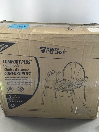 Med Pro Defense, Comfort Plus Commode, Like New, Retail - $88.77 - Lot 17