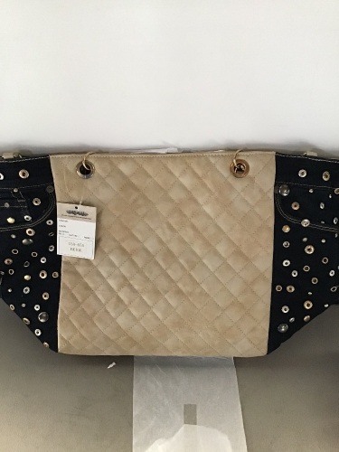 Lee Li, Purse, Beige/Denim, New, Retail - $19.99 - Lot 22
