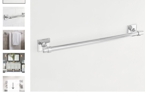 Pottery Barn, Peaerson, Towel Bar, Like New, Retail - $69 - Lot 55