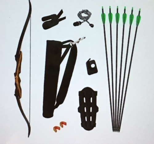 Samick Sage, Takedown Recurve Bow and Arrow Set, 62", Like New, Retail - $229.99 - Lot 74