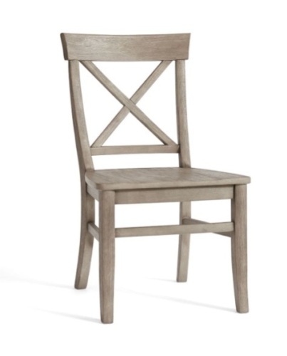 Pottery Barn, Aaron Dining Side Chair, Gray Wash, Like New, Retail - $349 - Lot 78