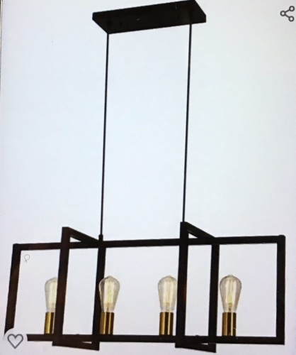 Heircido, Black/Gold, Pendeant Light , Like New, Retail - $89.99 - Lot 83
