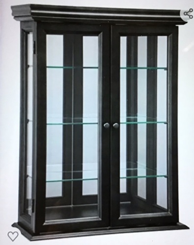 Design Toscano, Wall Cario Cabinet, Black, Like New, Retail - $210 - Lot 93