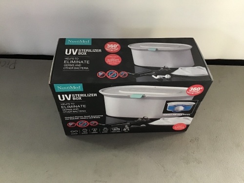 Nuvomed, UV Sterilizer Box, Like New, Retail - $34.44 - Lot 106