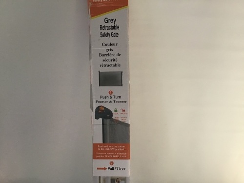 Easy Baby, Grey, Retractable, Safety gate, Like New, Retail - $43.81 - Lot 108