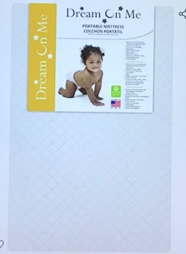 Dream on Me, 3", Extra Firm, Portable Mini Crib Mattress, Like New, Retail - $29.95 - Lot 126