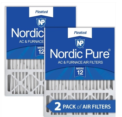 Nordic Pure, AC/Furnance Filters, 20x25x5, Like New, Retail - $65.07 - Lot 127