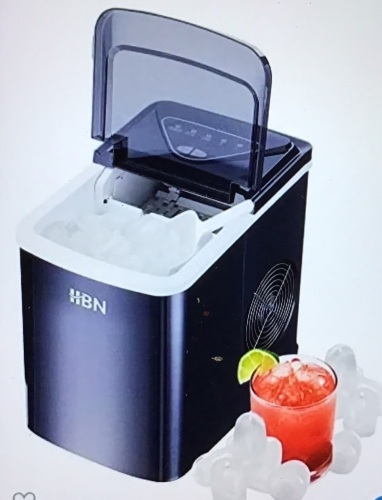 HBN, Ice Maker, Portable Counter Top, 26lbs, Like New, Retail - $129.99 - Lot 133