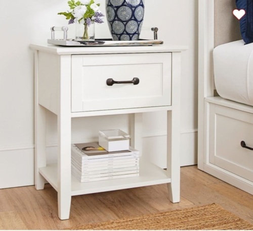 Pottery Barn, Stratton, White, Night Stand, Like New, Retail - $449 - Lot 136