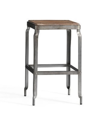 Pottery Barn, Mckinley , galvanized Barstool, Counter Height, Like New, Retail - $149 - Lot 137