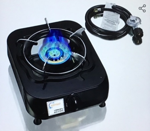Horynar, Single Burner, Propane Stover, With Adapter, Like New, Retail - $69.96 - Lot 191