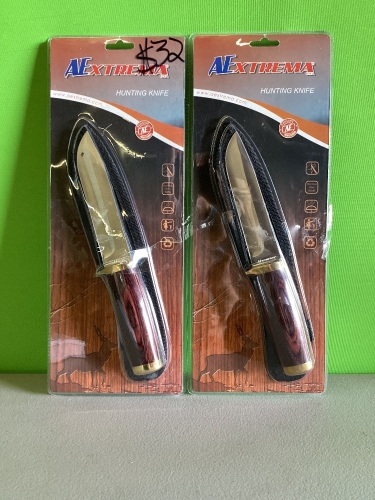 Aextreme, Hunting Knife, LOT of 2 , New, Retail - $32 Each - Lot 196