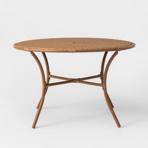 Pottery Barn, Steel Whicker Table, Like New, Retail - $249.99 - Lot 204