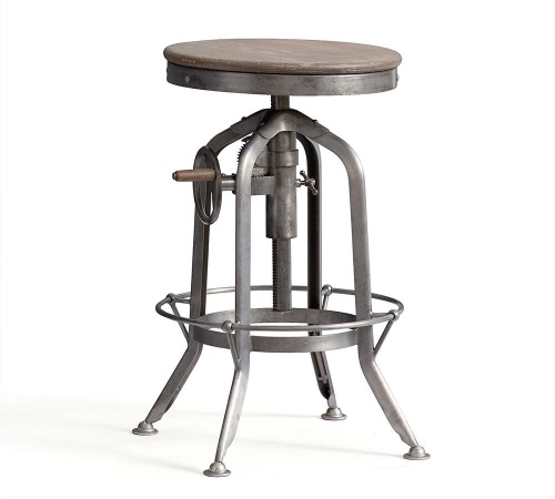 Pottery Barn , Wood Roating Stool, Like New, Retail - $299 - Lot 224