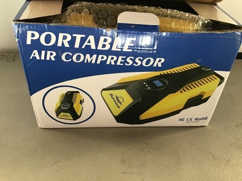 Sunook, Portable Air Compressor, 12V, Like New, Retail - $20 - Lot 241