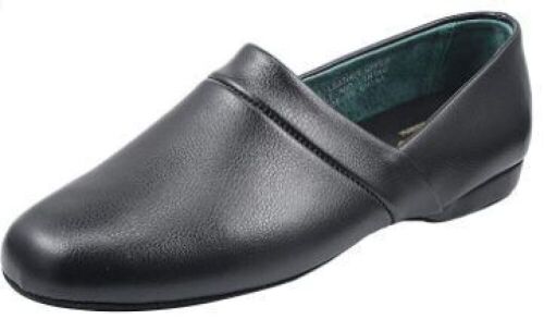 Pamir Men's Genuine Leather Opera Slippers with Memory Foam Insole and Leather Outsole, Size 11 - Lot 196