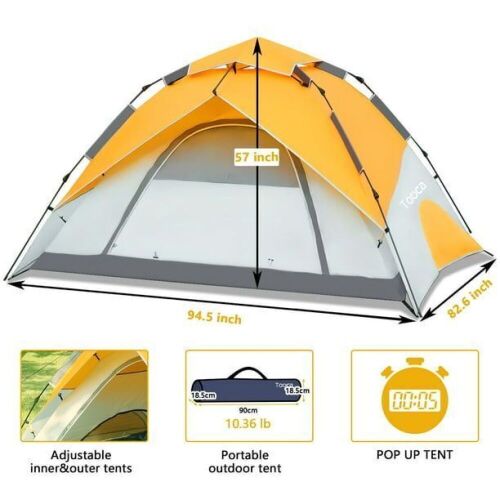 Tooca Bouncing 4-Person Quick-Opening Tent - Lot 231