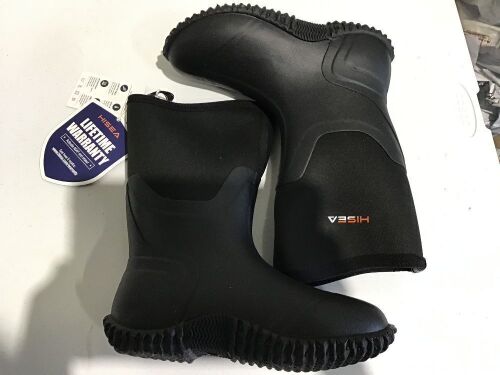 Hisea Women's Waterproof Rubber Boots, Size 9 - Lot 355
