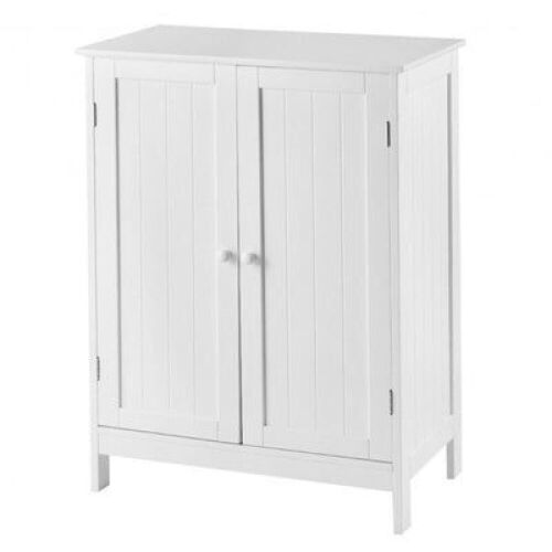 Bathroom Floor Storage Double Door Cupboard Cabinet - Lot 357