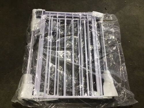 KingSo 33"-80" Extra Wide 30" Tall Adjustable Auto Close Metal Pressure Open Area Baby Gate with Swing Door - Lot 435