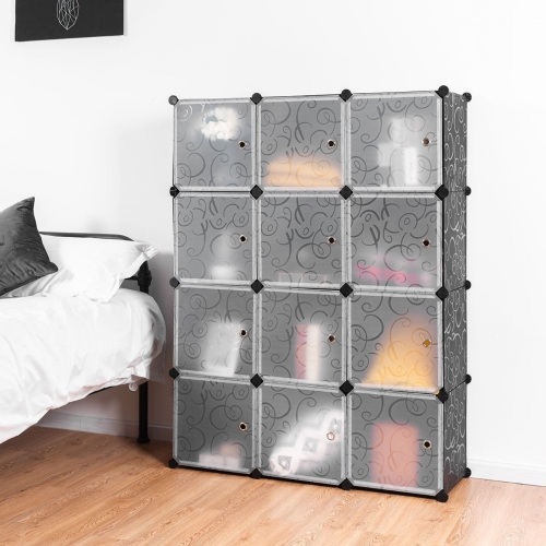 Diy 12 Cube Portable Closet Storage Organizer HW58560  - Lot 487