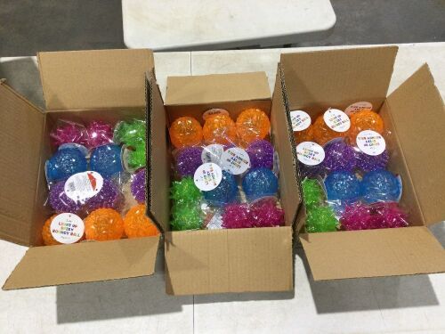 Case of Light Up Spiky Bouncy Balls  - Lot 569