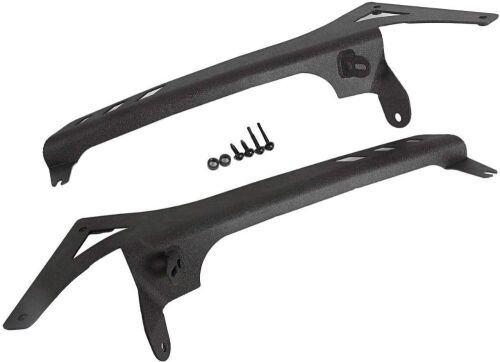 IRONWALLS Light Bar Brackets Upper Windshield Side A Pillar Mounting Bracket For 52'' Inch Straight Curved LED Light Bars and Fits Small Work Lights For Jeep Wrangler JL 2018 2019 - Lot 926