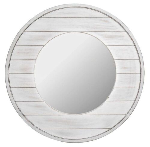 FirsTime & Co. Ellison Farmhouse Shiplap Mirror, Aged White, 27"  - Lot 499