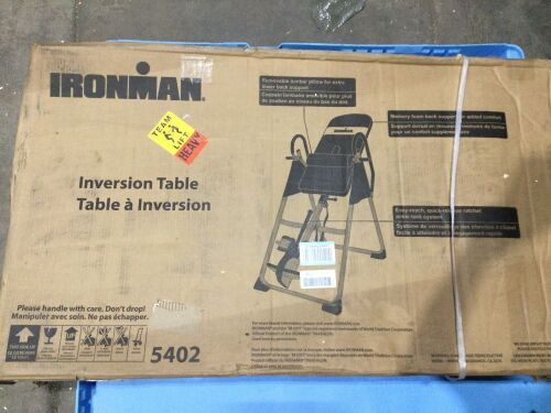 Ironman Inversion Table - Unknown if Complete - Lot 488