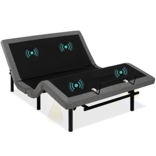 Adjustable Bed Base with Massage, Remote, USB Ports, Queen   - Lot 99
