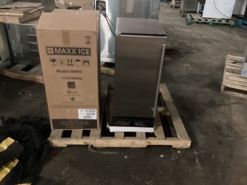 Maxx Ice MIM50 60Lb Premium Clear Ice Cube Maker Machine for Built-In Undercounter or Freestanding   - Lot 738