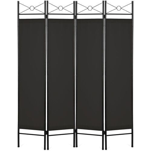 4-Panel Folding Privacy Screen Room Divider Decoration Accent, 6ft - Lot 380
