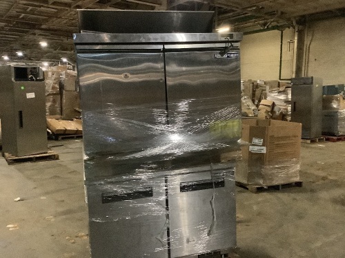 Kratos 69K-770 48" Commercial, Sandwich/Salad Prep Table, 12 Pan Capacity & Central Counter 69K-095HC Top Freezer    - Lot 374