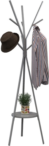 Homebi Free Standing Metal Hat Rack Hall Tree with 9 Hooks  - Lot 901