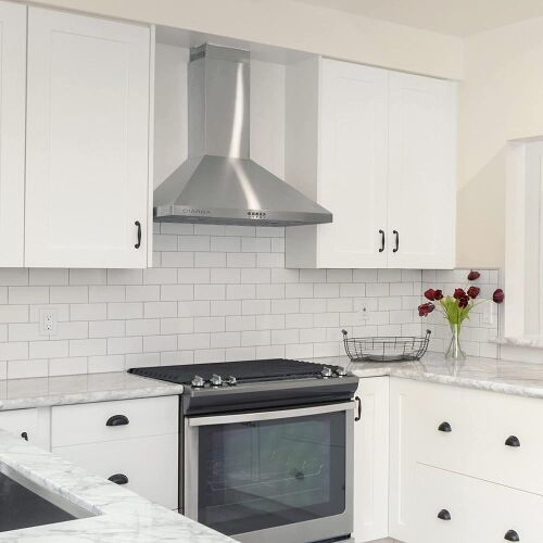 Ciarra Wall Mount Range Hood with 3-Speed Exhaust Fan, CAS75206P - Lot 1145